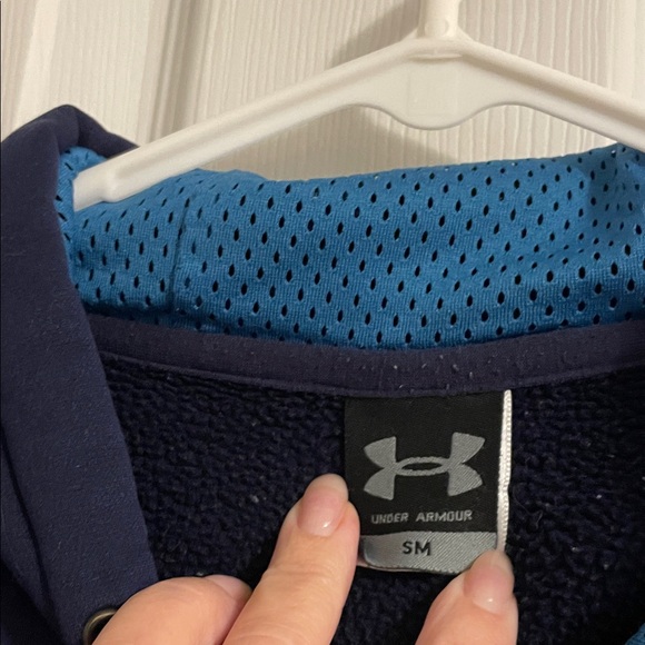Under Armour Men's Dark Blue Hoodie - Picture 3 of 5